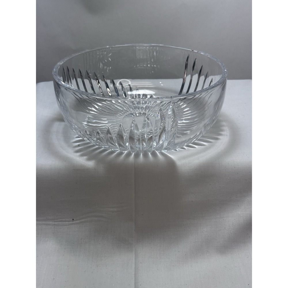 Nachtmann Stratos‎ Crystal Serving Bowl 3 1/3" X 8  1/2" Germany